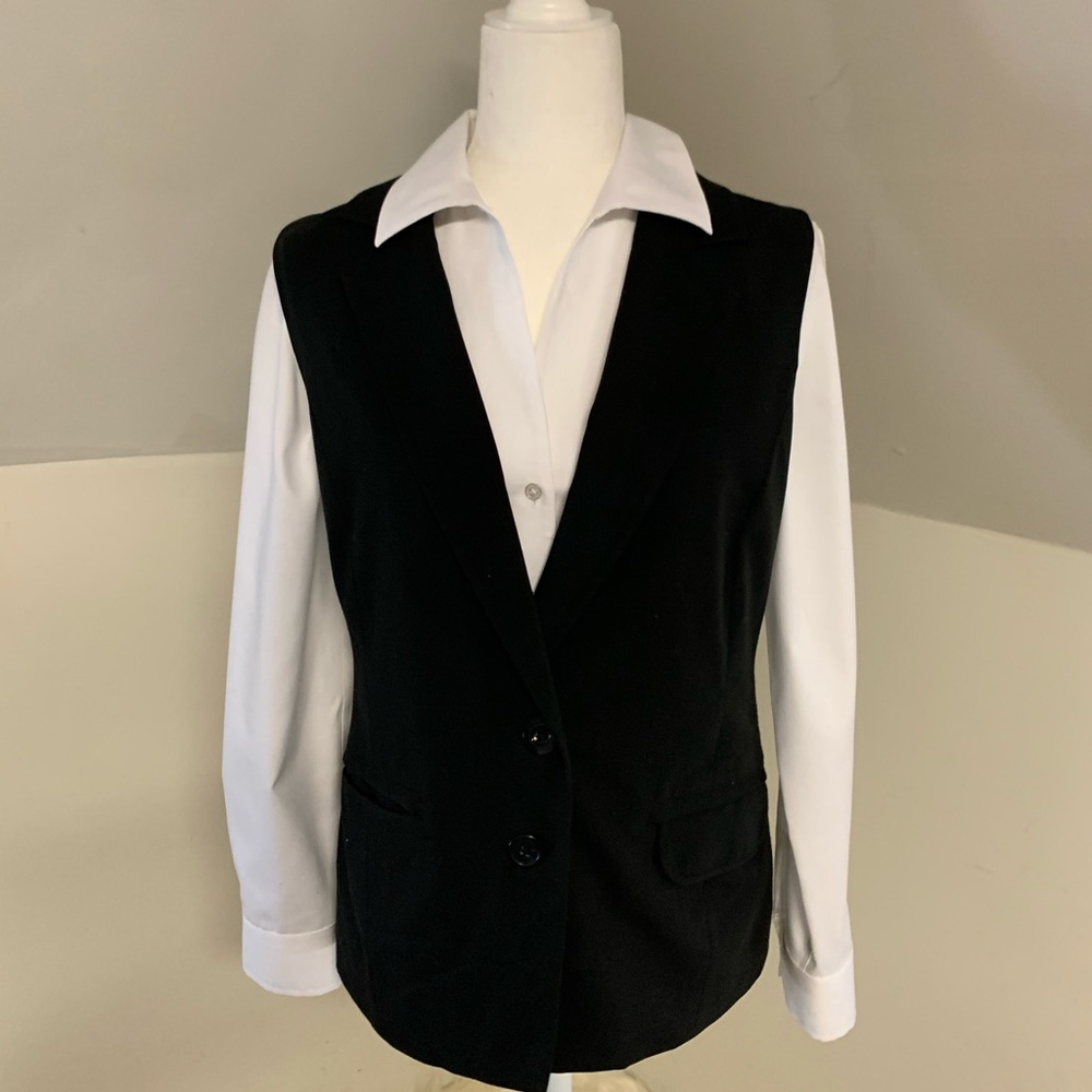 DKNY Jeans Black Vest